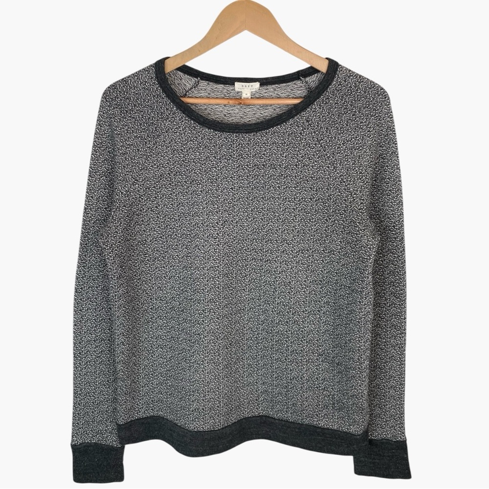 SOFT by JOIE Annora Two Tone Terry Sweatshirt - Gray - Size S